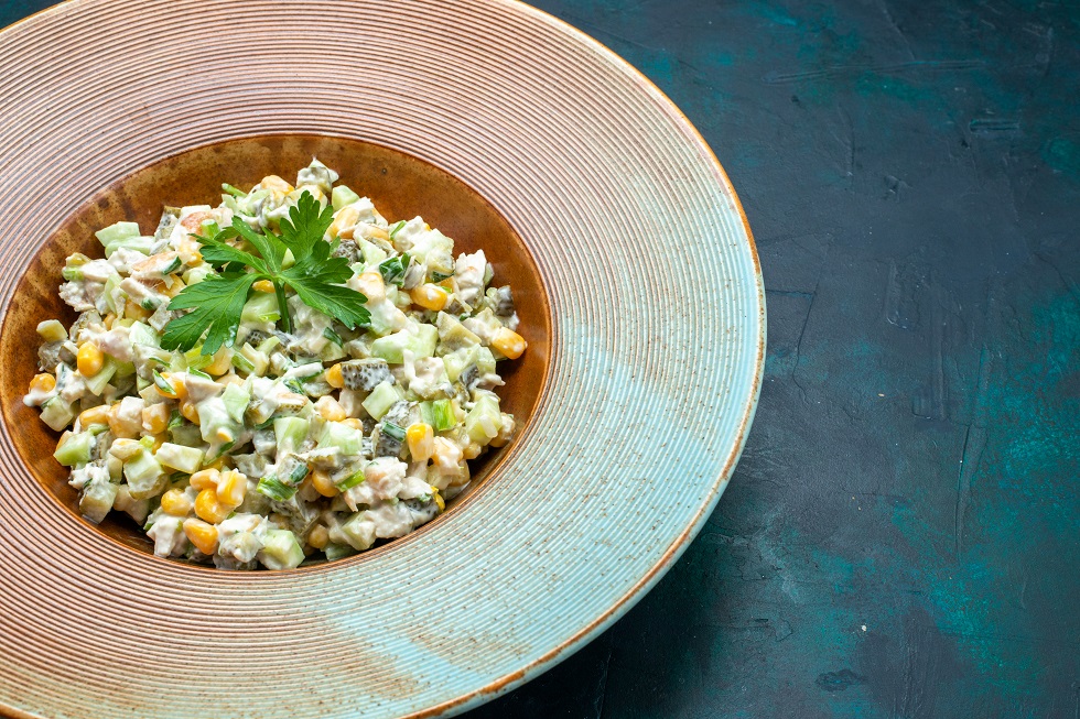 ensalada bacalao desmigado