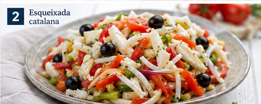 ensaladas con bacalao
