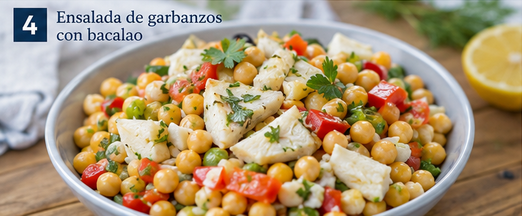 ensaladas con bacalao
