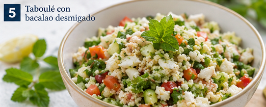 ensaladas con bacalao